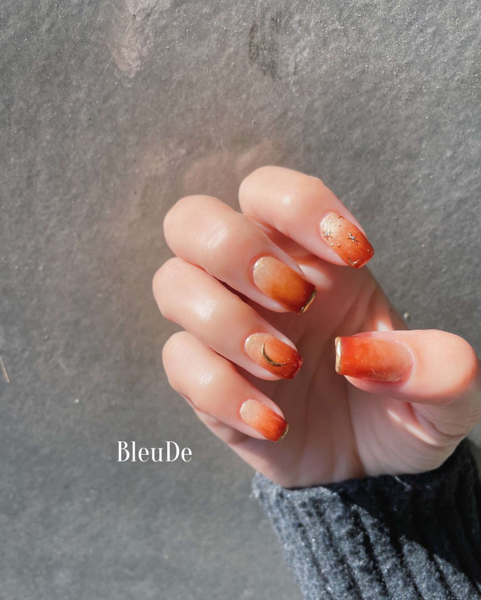 グラデ×メタリックアート